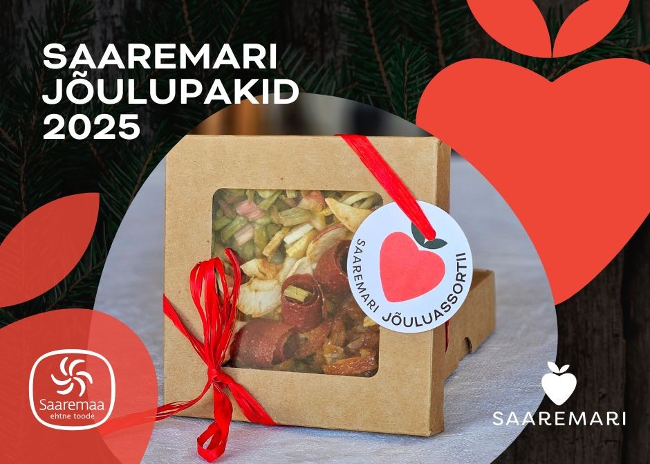 Saaremari jõulukataloog Valminud on Saaremari jõulukataloog 2025! Meie jõuluvalikust leiad mõnusalt loodusliku kingi nii sõbrale, tublile töötajale, koostööpart